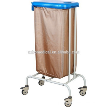 epoxy powder coated soilded trolley to hold bag for collection and transportation